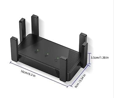 bakcell wifi router: Wifi ruter, ruter. 4 çıxışlı, yeni, qutuda. Kompakt ölçüdə. Ölçüləri — 5