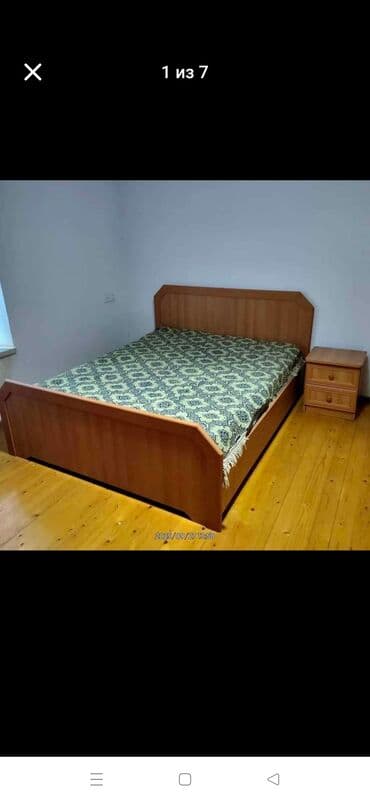 двухэтажные кровати: Б/у, Двуспальная кровать, Без подьемного механизма, С матрасом, Без выдвижных ящиков — 1