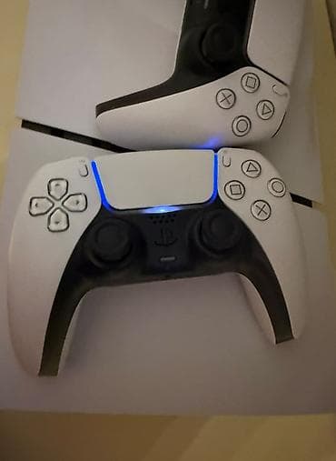 PS5 (Sony PlayStation 5): Salam plastation 5 slim satilir tam olaraq 2 ay 15 gun isdenib ciziq — 9