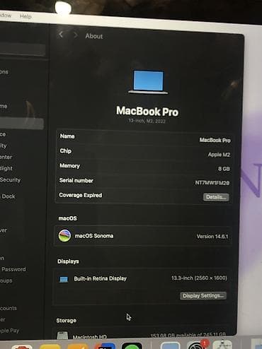 Video oyunlar və konsollar: İşlənmiş Apple MacBook, 13.1 ", Apple M2 Pro, 256 GB — 5