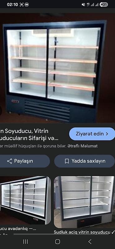 Bu vitrin soyuducusu məhsulların sərgilənməsi və soyudulması üçün