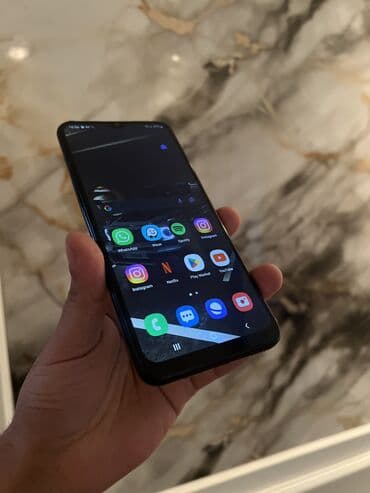 samsung g850: Samsung Galaxy A02 S, 32 GB, rəng - Qara, Barmaq izi, Face ID — 3