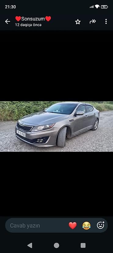 opdima: Kia Optima sedan – SX paketi Mühərrik və ötürmə: - Benzinli mühərrik — 8