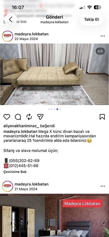 divan satisi: Yenidir 1500 alinib tecili satilir 500 isteyen endirim olunacag - — 4