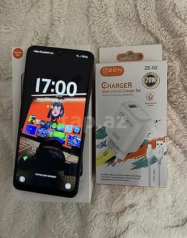 Samsung Galaxy A12, 32 GB, rəng - Qara, Sensor, Face ID — 6