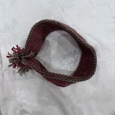 hamam seti: Toxunma saç lentı / qulaqlıq baş bandı - Material: yumşaq akril/yun — 7