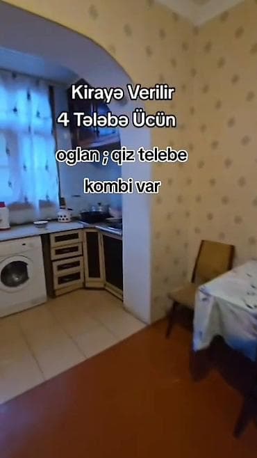 аренда квартира: Kirayə mənzil – 4 tələbə üçün - Oğlan və ya qız tələbələr üçün — 3