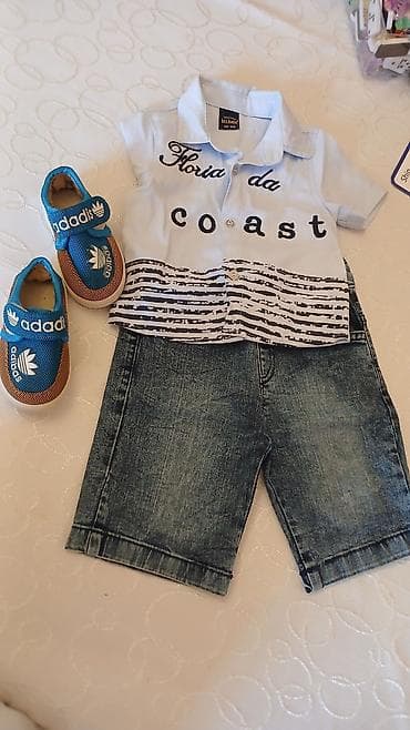 Dəstlər: Uşaq dəsti, Oğlan üçün, 6 - 9 ay, Adidas — 1