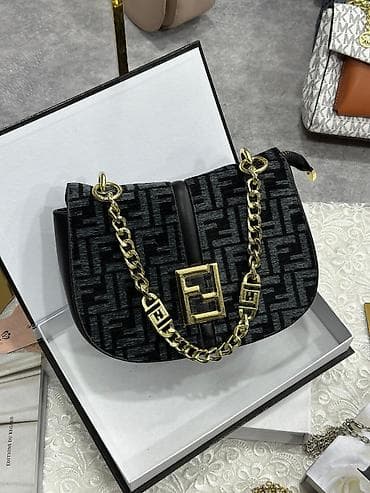 fendi canta: Qadın çantaları – zəncirli və klassik modellər - Model 1: Aypara — 1