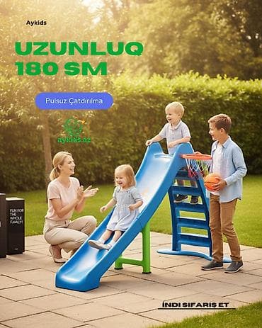 🛝🏀 Uşaqlar üçün Small Slider sürüşkəni – əyləncə və hərəkət bir lalafo.az -da 🛝🏀 Uşaqlar üçün Small Slider sürüşkəni – əyləncə və hərəkət bir