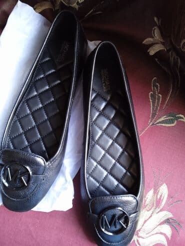 женские колье: Балетки, Размер: 40.5, цвет - Черный, Новый — 1