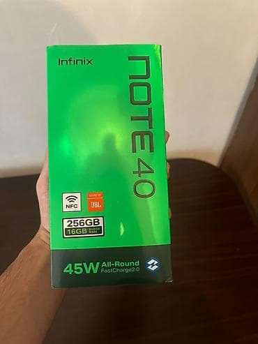 pubg mobile random hesab: Infinix Note 40, 256 GB, rəng - Qara, Face ID — 4