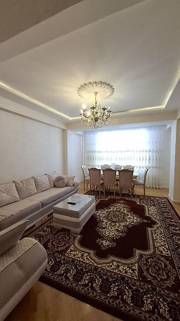 lankaran kiraye evler: Yeni təmirli, yeni mebellərlə təchiz olunub - 3 otaq, 2 balkon ( hər — 2