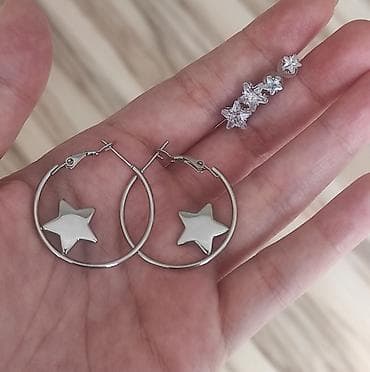 3lü ulduz sırğa seti endirimle lalafo.az -da 3lü ulduz sırğa seti endirimle