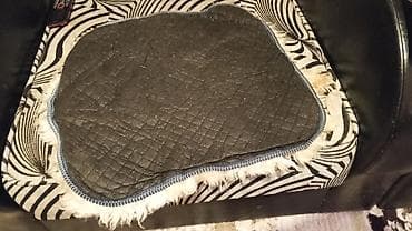 parça dolap modelleri: Təbii yun kürk oturacaq üstlüyü / kiçik xalça - Material: qalın, uzun — 2