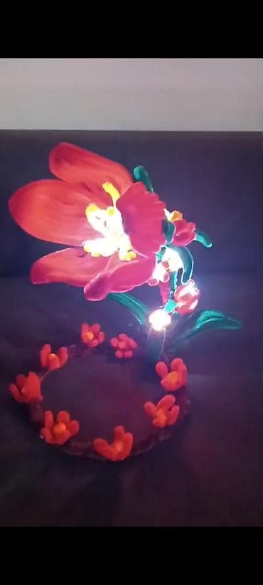 Stol lampaları: LED işıqlı dekorativ çiçək kompozisiyası həm uşaq otağı həm də hədiyyə — 1