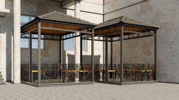 Шифер: Metall konstruksiyalı dekorativ köşk/pavilyonlar - Material: möhkəm — 1