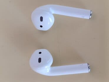 2 ci əl notebook: Б/у Беспроводные (Bluetooth) Наушники, Apple, цвет - Белый — 3