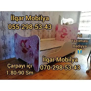 ucuz krafat: Oğlan və qız üçün, Yeni, Çarpayı, Bazasız, Matrassız, Siyirməsiz — 5