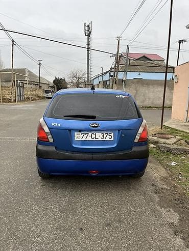 kia rio yay: Kia Rio hatchback - Kuzov: 5 qapılı hatchback, mavi rəng - Mühərrik — 4