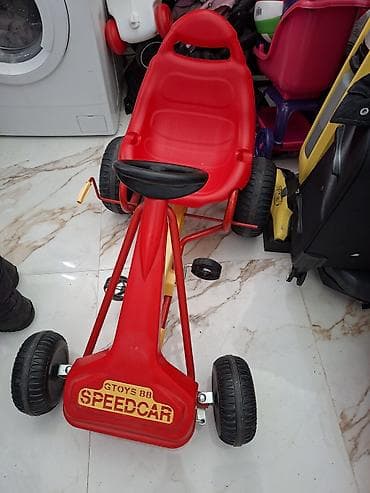 Uşaq pedallı maşın – GTOYS 88 SPEEDCAR - Rəng: qırmızı - İdarəetmə