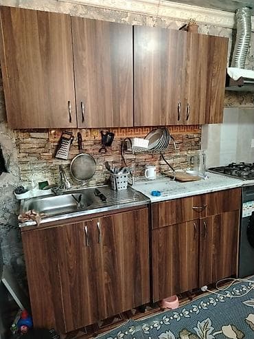 Mətbəx mebeli: Mətbəx mebel dəsti – qoz ağacı rəngində MDF/Laminat örtüklü. - Üst və — 1