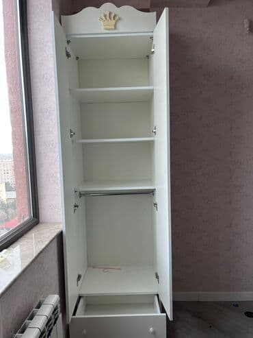 двухъярусные кровати со шкафом: Açılan, 2 qapılı Düz dolab, Qarderob, paltar dolabı — 2