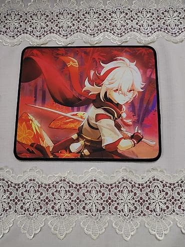 serdar ortac mp3: Anime/Genshin temalı mousepad - Öndə çarpıcı qırmızı tonlarda — 1