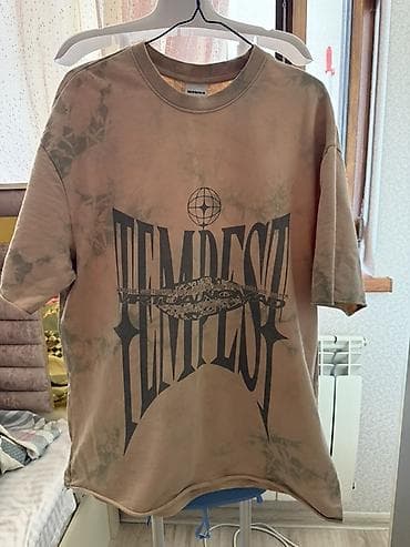 Futbolka, Bershka, Standart, rəng - Bej — 2