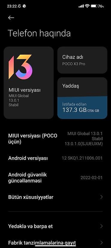 ps 4 kredit: Poco X3, 256 GB, Sensor, Barmaq izi, Face ID — 5