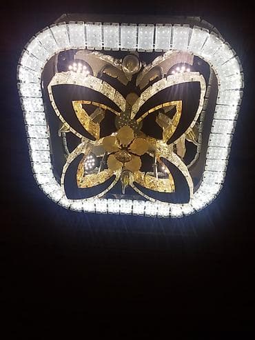 mona liza: Led Çılçıraq, 4 və daha çox lampa, Metal — 2