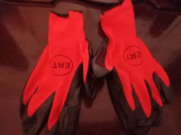 Декор и интерьер: Məhsul: İşçi əlcəkləri (mavi və qırmızı rəng variantları) - Material — 4