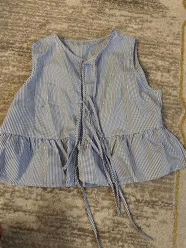 Qadın üst geyimləri dəsti – 4 ədəd 1) Zolaqlı yay bluzası: - Rəng