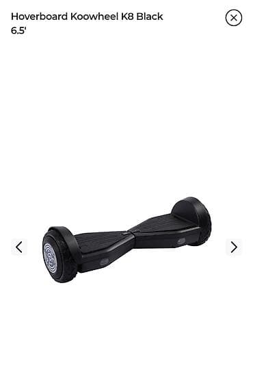 elektirik skuter: Hoverboard Koowheel K8 Black 6.5" - Rəng: qara - Təkər ölçüsü: 6.5" - — 2