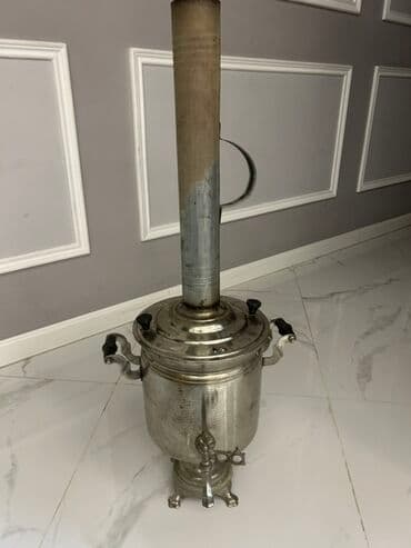 samovar satiram: Klassik metal samovar – kömür/odunla işləyən model. Xüsusiyyətlər: - — 1