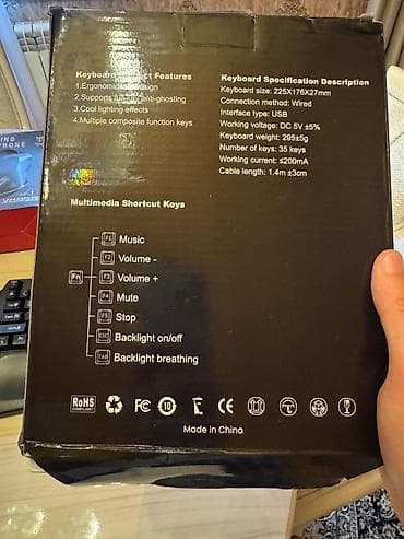 Elektronika: Oyun aksesuarları dəsti mexanik sol Əl klaviaturası və qulaqcıq — 4