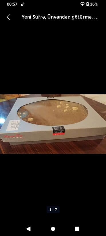 guess tekstil mmc: Yeni rəng - Qəhvəyi Klyonka Süfrə — 1