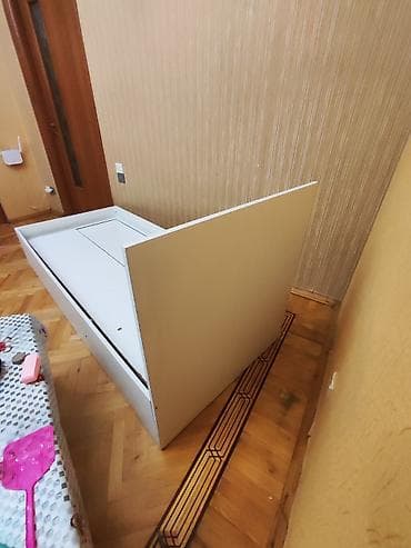 Çarpayılar: Ağ rəngdə tək nəfərlik çarpayı karkası - Ölçü: təxmini tək nəfərlik — 2