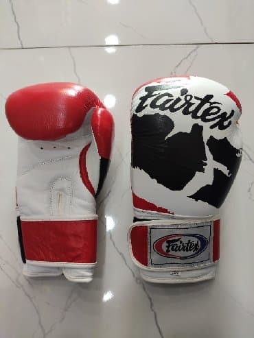 boks əlcəyi: Boks əlcəyi "Fairtex". Made in Pakistan. Təmiz natural dəridir — 1