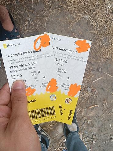 Məhsul: UFC Fight Night Baku biletləri Təsvir: - Tədbir: UFC Fight