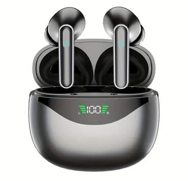 baku electronics qulaqciqlar: Yeni Simsiz (Bluetooth) Qulaqcıqlar, rəng - Qara — 1