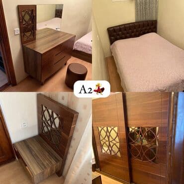 Ev üçün digər mebel: AYGUN 🌖 🇹🇷Türkiyə istehsalı 🛌yataq otağı 🛌Taxt bazalı 🗄️2 ədəd — 1