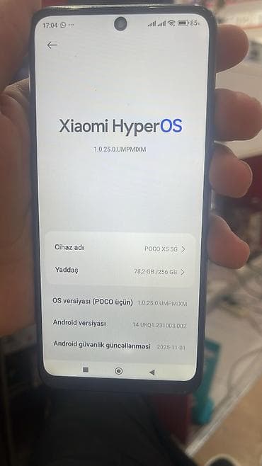 poco x7 pro qiyməti: Poco X5 5G, 256 GB, rəng - Qara, Sensor — 3
