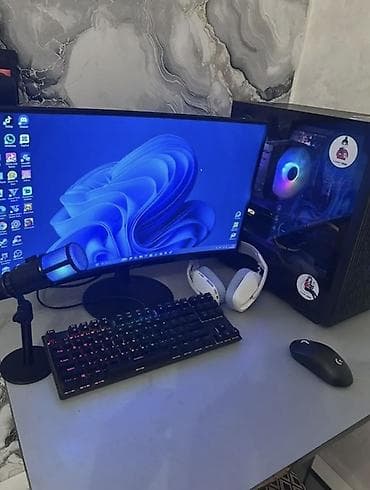 Gaming və yayım üçün tam masaüstü PC seti Процессор: Ryzen 5 5600x