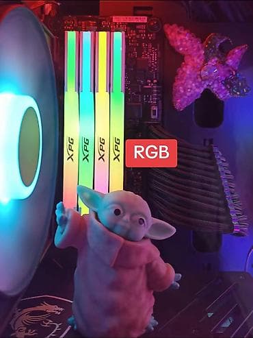 12 volt adapter: XPG (8+8gb) 16 gb ( 2 ədəd ram ) RGB DDR4 yaddaş modulları dəsti — 2