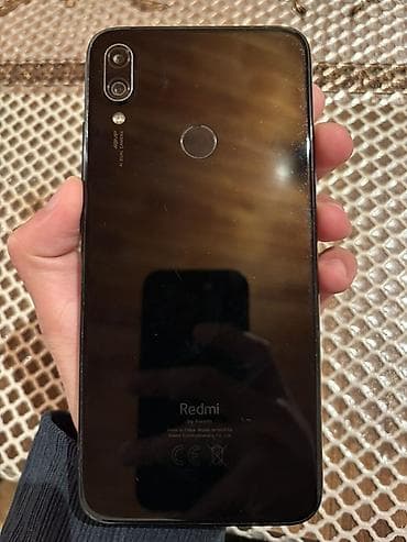 nova 9 se: Redmi Note 7, 64 GB, rəng - Qara, Barmaq izi — 2