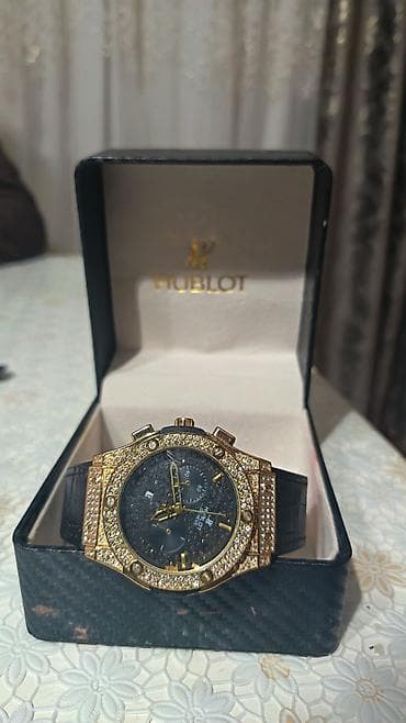 saat edifice: Qol saatı, Hublot, rəng - Qızılı — 4