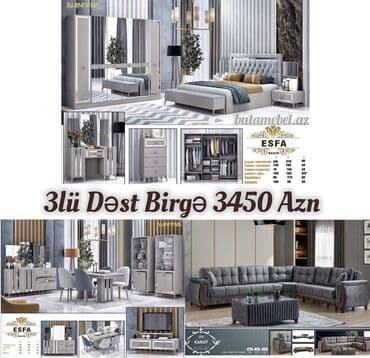 Divan və kreslo dəstləri: Yeni