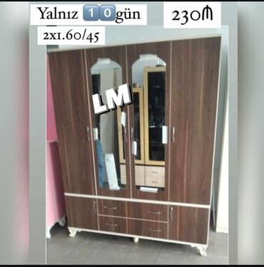 polkalı şkaf: Yeni, Açılan, 3 qapılı Düz dolab, Qarderob, paltar dolabı, Türkiyə — 3
