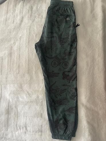 sport şalvar: Lacoste x Netflix kişi şalvarı – Relaxed Fit - Rəng: tünd yaşıl — 4